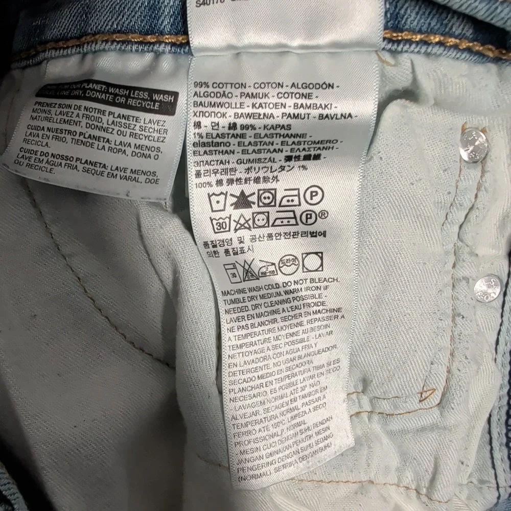 Levi's 513 Jeans‎ Mens 36x32 Light Wash Slim Straight Denim Casual Everyday Wear